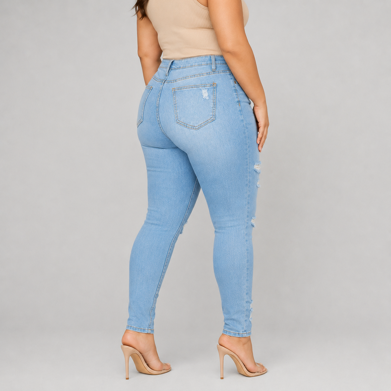 PLUS SIZE-SKINNY-LIGHT